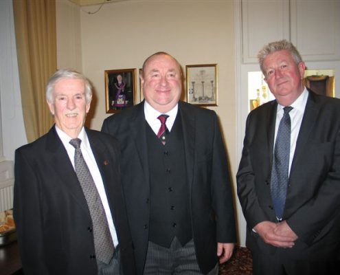 W.Bro T. Kelly, W.Bro A. Alldred and W.Bro. Craven
