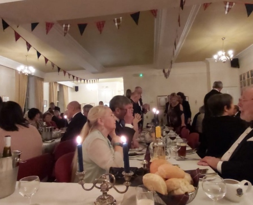 74 guests attended our Burns Supper in the lodge rooms.