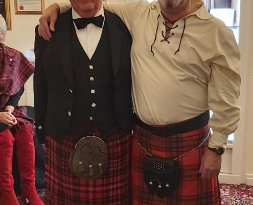 The Laird for the evening and Graeme Hogg